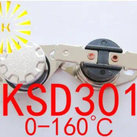 KSD301 0-160 degrees C 10A 250V Normally Closed/Open Temperature Switch Thermostat Resistor x 100PCS