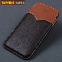 100% Genuine Leather Pouch for Xiaomi Max 3 Case Luxury Handmade Phone Cover Bag for Xiaomi MI Max 3 Cases Shell for Xiaomi Max3