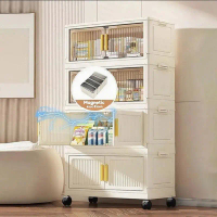40-80cm Lowest Price Gap Storage Organizer Magnetic Door Foldable Storage Cabinet Double Doors Stora
