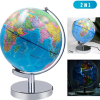 20/23/30cm Constellation World Earth Globe with LED Light Full English Home Office School Gift Geogr