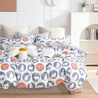 Ania Casa 可愛熊 雙人三件式 100%精梳棉 台灣製 床包枕套純棉三件組