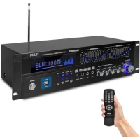 Pyle 6-Channel Bluetooth Hybrid Home Amplifier - 2000W Audio Receivers &amp; Amplifiers