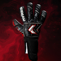 Ayres Sarung Tangan Kiper Ayres Series-02 Gloves Goalkeeper Football Black Red