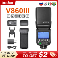 Godox V860III Flashes TTL HSS 2.4G Speedlite V860III-C V860III-N V860III-S Camera Flash for Canon Sony Nikon Fuji Olympus Pentax