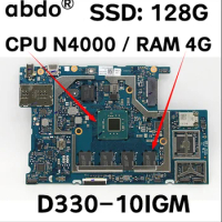 For Lenovo Ideapad D330-10IGM Laptop Motherboard.81h3 HSB JMV-6 E89382 motherboard with CPU N4000 RAM 4G SSD 128G 100% test work