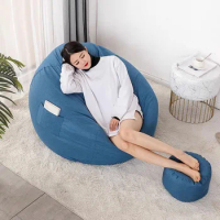 Single Recliner Bean Bag Sofa Lazy Outdoor Adults Comfy Reading Sleeper Bean Bag Sofa Individual Pouf Chambre Furniture HDH