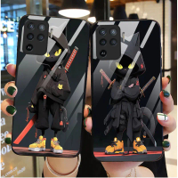Sarung Telefon Kaca Silikon, untuk OPPO A94 / F19 PRO / A94 4G / RENO5 F, Sarung Pelindung Telefon P