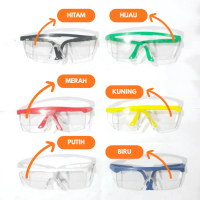 Kacamata Safety Gerinda / Las Bening Pelindung Mata Anti Gores