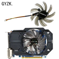 New For GIGABYTE GeForce GTX750ti 750 650 640 550ti 450 R777 R6670 Mini ITX Graphics Card Replacement Fan PLD10010S12H/T129215SM