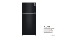 【LG】變頻雙門冰箱 鏡面曜石黑/525公升(冷藏389/冷凍136)-GN-HL567GBN