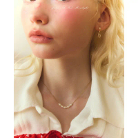 Julys - phoebe pearly necklace (stainless steel) คําแนะนําผลิตภัณฑ์ใหม่ของเดือนนี้