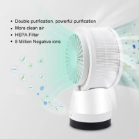 Table USB Electric Mini Fan Portable Negative Ions HEPA Fiter Air Purify Fans for Home Desktop Office Bedroom Three Wind FS24