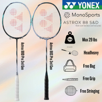 Monosports Yonex Astrox 88D Pro & Astrox 88S Pro 3rd Gen Head Heavy Badminton Racket