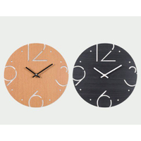 簡約時鐘 時鐘 數字時鐘 客廳掛鐘 靜音木質掛鐘錶