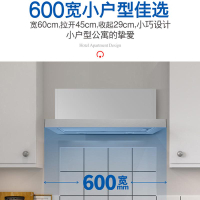 【歐式風格】雙電機抽拉式油煙機嵌入推拉式公寓酒店內循環迷你小型隱藏油煙機-享樂