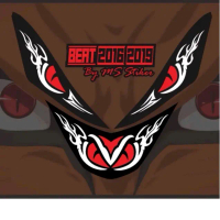 STIKER LAMPU BEAT NEW 2016-2019