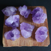 天然紫水晶花牙簇原礦小擺件家居裝飾品首飾消磁魚缸石流行禮品