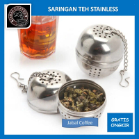 Saringan Daun Teh Saringan Teh Bulat Stainless Steel Saringan Minuman Rempah
