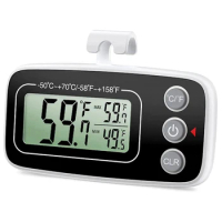 Fridge Thermometer, Digital Refrigerator Thermometer Waterproof Fridge Freezer Thermometer Monitor For Home