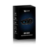 TNICER G1Ex Motorcycle Bluetooth Headset Helmet Intercom 6-Riders Intercom Simultaneously