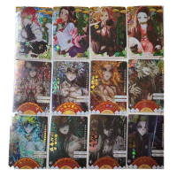 Anime Demon Slayer Kamado Nezuko Agatsuma Zenitsu Douma Akaza Sp Ssp Card Game Collection Rare Card Boy Birthday Present