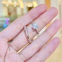 Cincin couple permata moissanite