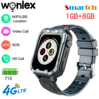 Wonlex Smart Watch Children GPS SOS Anti-Lost Tracker KT32 Whatsapp HD Video Call Android 1GB+8GB 4G Wifi Kids SmartWatch