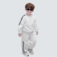 Bunn Kids Bernie Bộ Nỉ Da Cá Bé Trai Dài Tay Ấm Áp H0525B24 Thời Trang Thoải Mái Cho Bé 8-24kg Size 