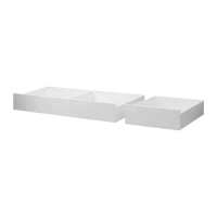 HEMNES 床底收納盒 2件組, 染白色, 200 公分