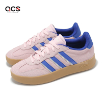 adidas 休閒鞋 Barreda 女鞋 粉紅 藍 麂皮 膠底 復古 微厚底 愛迪達 JP7107