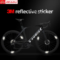 Bike Frame Sticker 3M Reflective Sticker Motorcycle Bicycle Decal Night Safety Cycling Reflective Stickers Bike Accessories