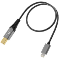 Fiio LD-LT1/LD-TC1 USB Type-B to Type-C / Lightning Audio Cable Adapter For FIIO K9 PRO/K5 Pro