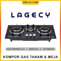 kompor gas tanam legasi welhome 3 tungku