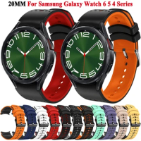 Silicone Strap For Samsung Galaxy Watch 6 Classic 47 43 Galaxy Watch 5/4 44 40 Band Bracelet Galaxy Watch 4 Classic 5 Pro Straps