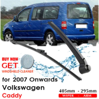 Car Wiper Blade Rear Back Window Windscreen Windshield Wipers Accessories For VW Volkswagen Caddy Hatchback 405mm 2007 Onwards
