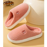 New Xiaomi Winter Shoes Household Cotton Slippers Indoor Warm Plush Footwear Non-Slip Platform Slippers Couple Home Shoes Youpin