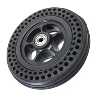 6 X 1 1/4 Solid Tire For Wheelchair 6 Inch Black For Wheelchair Rubber+Plastic For Wheelchair High Performance