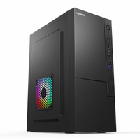 【94%好評率】威盛標兵ATX標準大機箱USB3.0側透迷你商務辦公DIY臺式機組裝-享樂