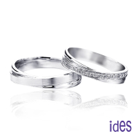 【ides 愛蒂思】情人送禮 時尚設計鑽石對戒求婚結婚戒情侶戒/專情
