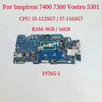 19765-1 Mainboard For Dell Inspiron 7400 7300 Vostro 5301 Laptop Motherboard CPU: I5-1135G7 I7-1165G7 RAM: 8G / 16G 100% Test OK