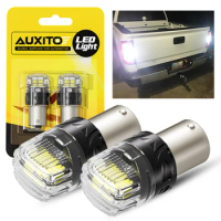 AUXITO 2X P21W BA15S 1156 LED Light 7506 BAY15D 1157 P21/5W LED Bulbs Super Bright White Car Parking Position Reverse Lights DRL