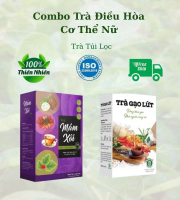 Combo Trà Mâm Xôi 4 Vị & Trà Gạo Lứt 7 Vị Hỗ Trợ Điều Hòa Cơ Thể - Thiên Nhiên ISO 22000-2018