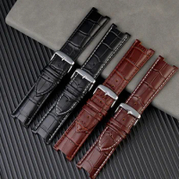 Notched watchband for Casio Steel Heart G-SHOCK series GST-B500D/AD series modified leather wristband watch strap men's bracelet