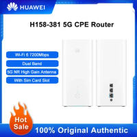 Huawei H158-381 5G CPE Router WiFi 6 7200Mbps Dual Band Wi-Fi Repeater With Sim Card Slot Network Extender Signal Booster