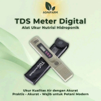 AgniFarm TDS Meter Digital untuk Hidroponik AB Mix Alat Ukur PPM Akurat Tahan Lama Praktis Mengecek 