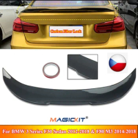 MagicKit PSM Style Rear Wing Primer Color Rear Spoiler Carbon Painted Wing For 2012-2018 BMW F30/ 2015-2019 F80 M3 ABS