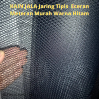 KAIN JALA Jaring Tipis Eceran Meteran Murah Warna Hitam 1X1,5 METER