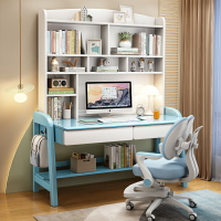 實木兒童學習桌臥室可升降書桌學生家用寫字桌現代簡約課桌椅套裝