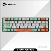 LANGTU GK65 Mechanical Keyboard Dynamic RGB Hot Swap 65 Keys Three Mode Wireless Gaming Keyboard Gasket Pc Gamer Office Laptop