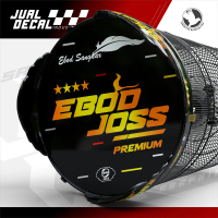 Stiker Sangkar Murai EBOD JOSS PREMIUM Custom Decal Tebok Kandang Burung Kacer Anis Variasi
